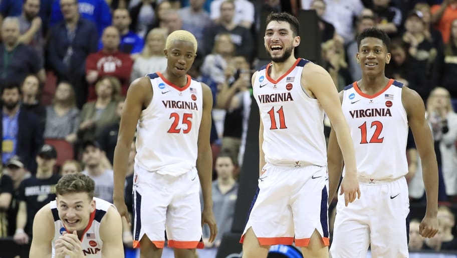 2019 Virginia Cavaliers Men's Basketball team celebrates trip to the Final Four in Minnesota.